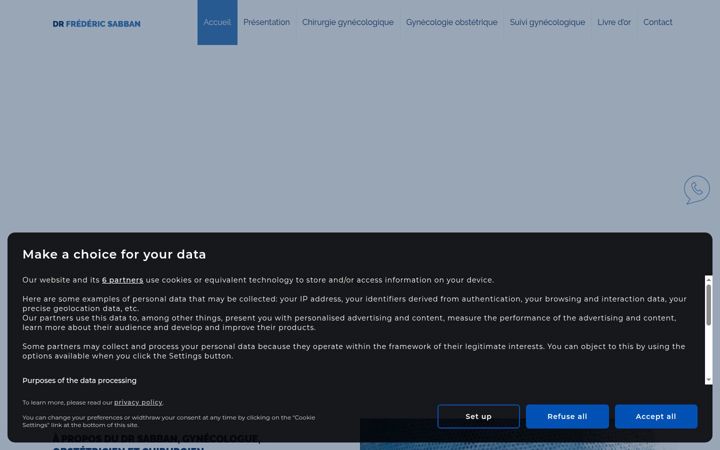 Screenshot of drsabban-gynecologie.fr