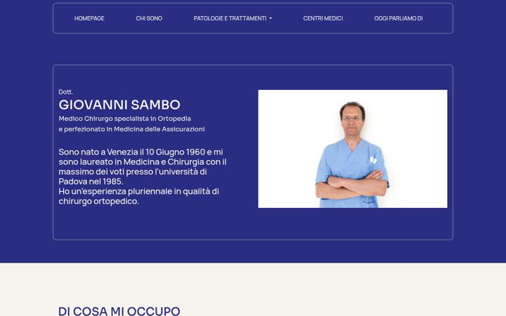 Snímek obrazovky drsambogiovanniortopedico.it