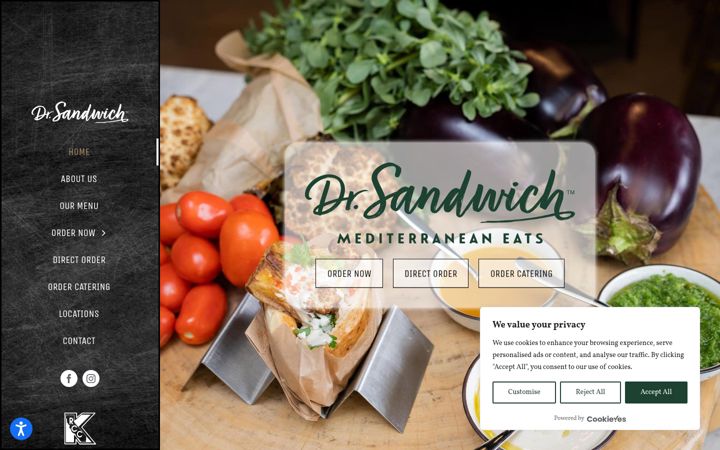 Screenshot of drsandwich.com