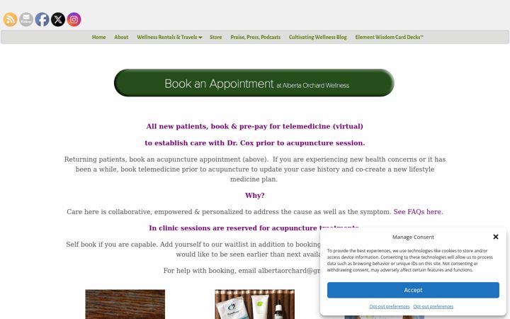 Screenshot of drsaritaelizabeth.com