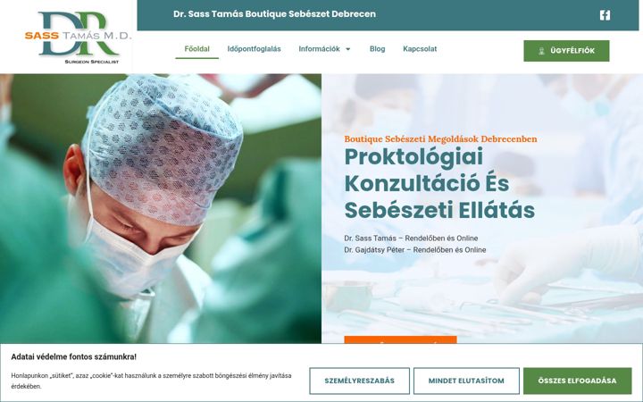 Screenshot of drsasstamas.hu