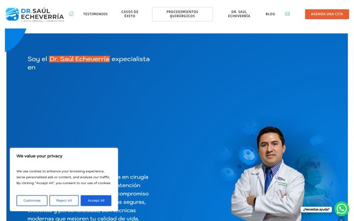 Captura de pantalla de drsaulecheverria.net