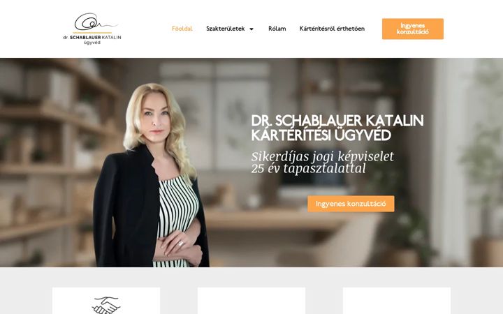 Screenshot of drschablauer.hu