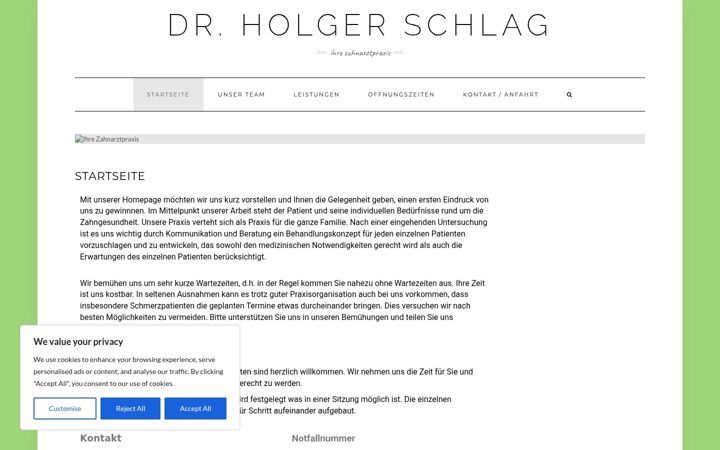 Screenshot of drschlag.de