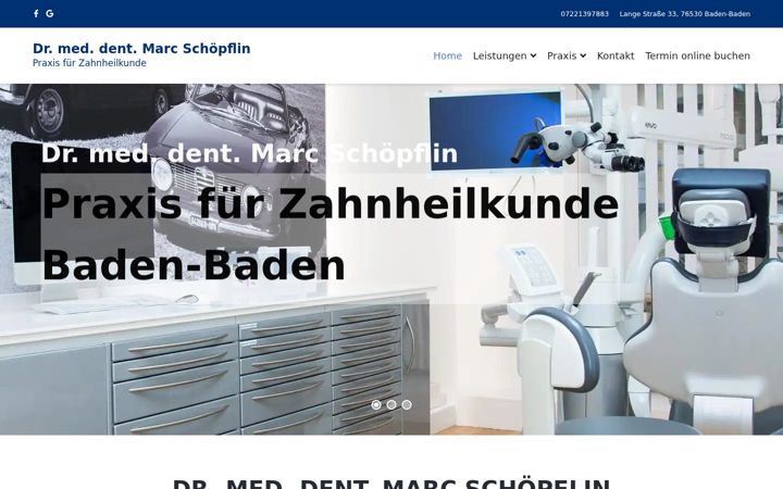Screenshot of drschoepflin.de