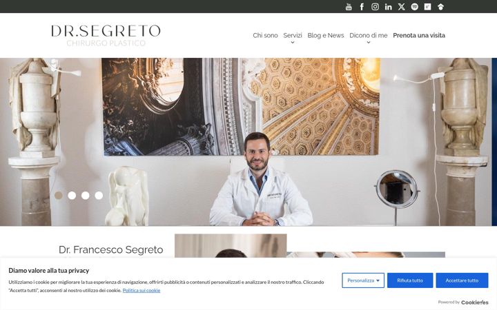 Screenshot of drsegreto.com