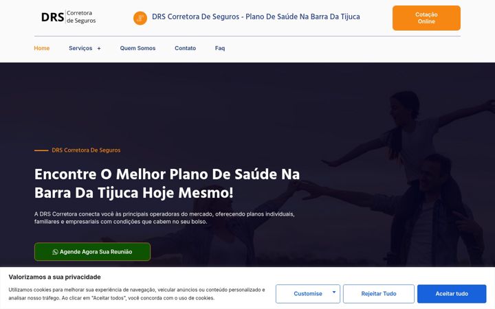 Screenshot stránky drsegurocorretora.com.br