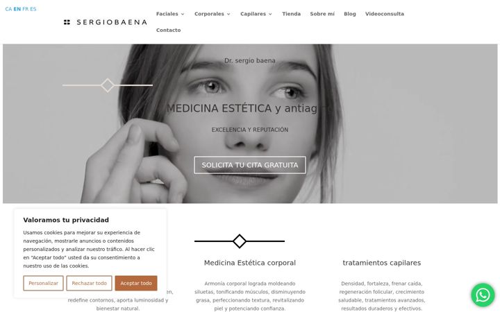 Screenshot of drsergiobaena.com