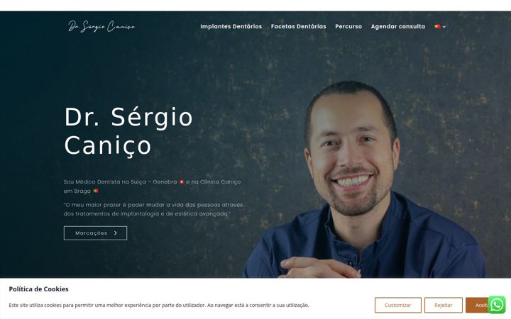 Screenshot of drsergiocanico.com