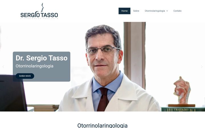 Screenshot stránky drsergiotasso.com.br