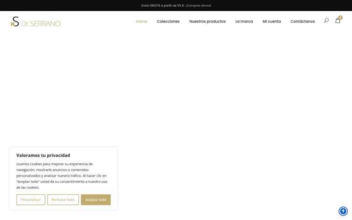Screenshot of drserranoskincare.com
