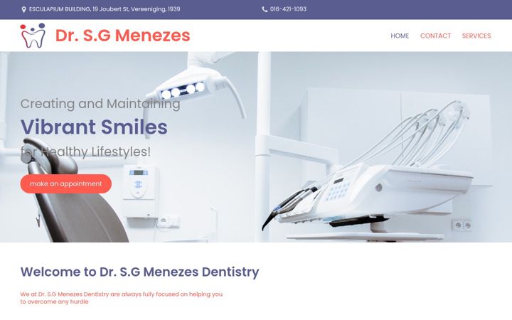 Képernyőkép: drsgmenezes.co.za