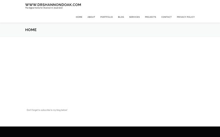 Screenshot of drshannondoak.com