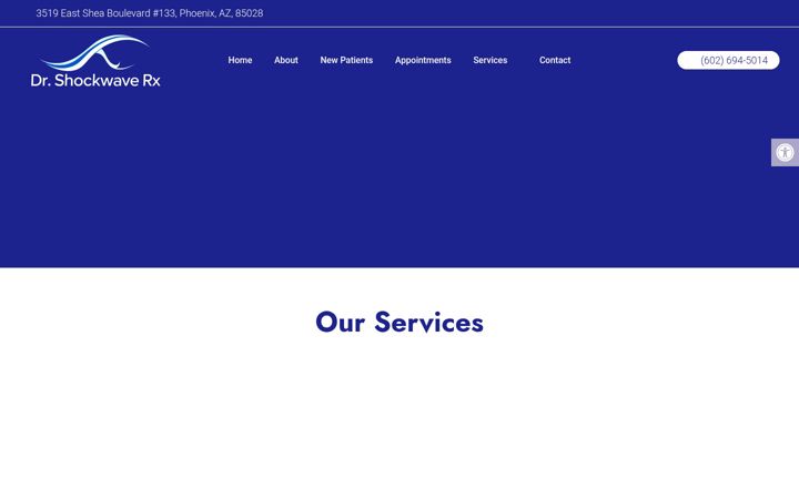 Screenshot of drshockwaveus.com