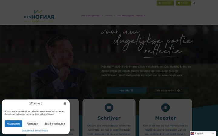 Screenshot di drshofnar.nl