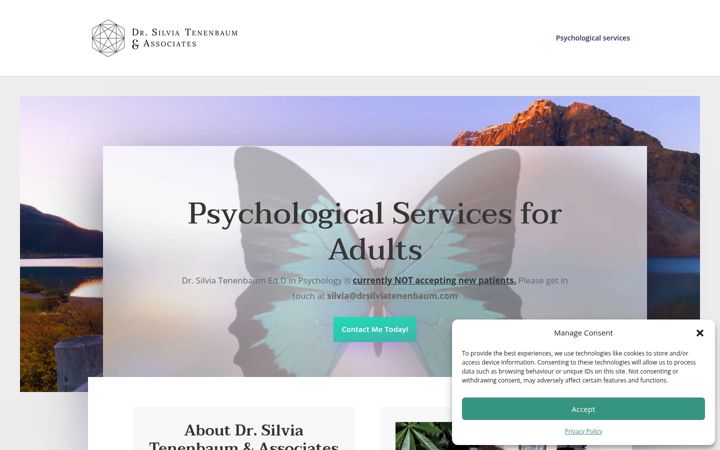 Screenshot of drsilviatenenbaum.com