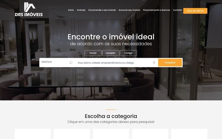 Screenshot stránky drsimoveis.com.br