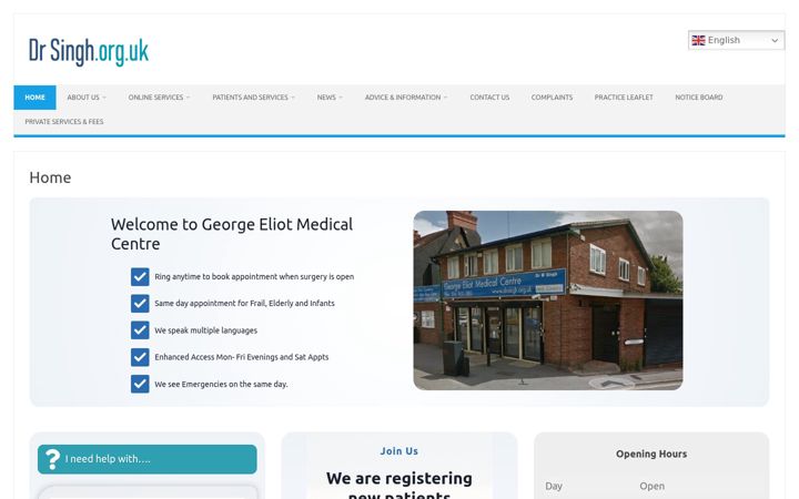 Screenshot di drsingh.org.uk