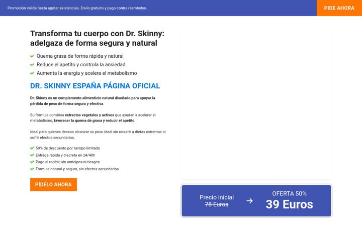 Screenshot of drskinnyespana.com