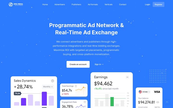 Screenshot of drsmediaexchange.com