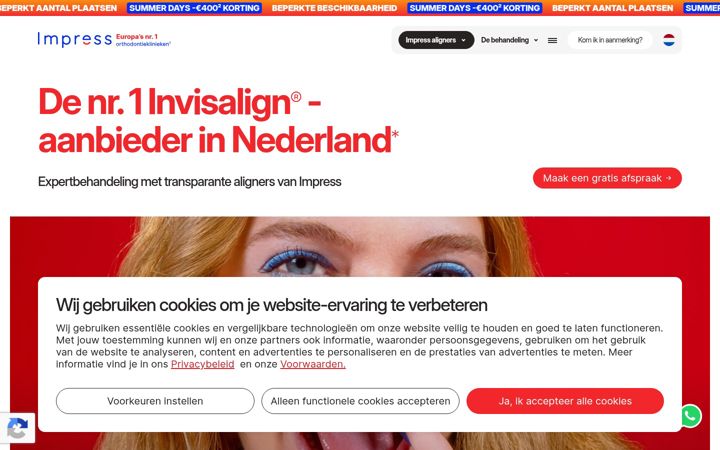 Screenshot di drsmile.nl