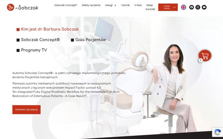 Skärmbild av drsobczak.pl