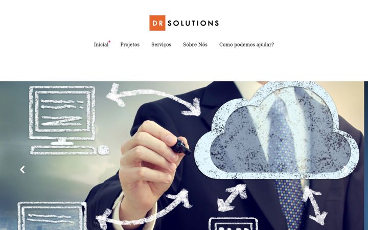 Screenshot stránky drsolutions.com.br