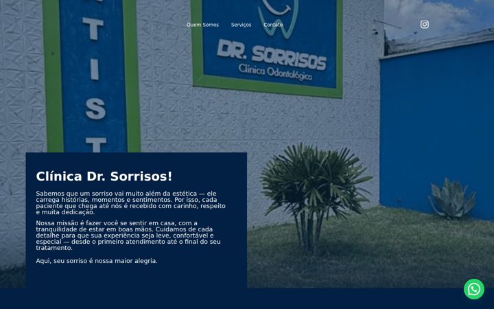 Screenshot stránky drsorrisos.com.br