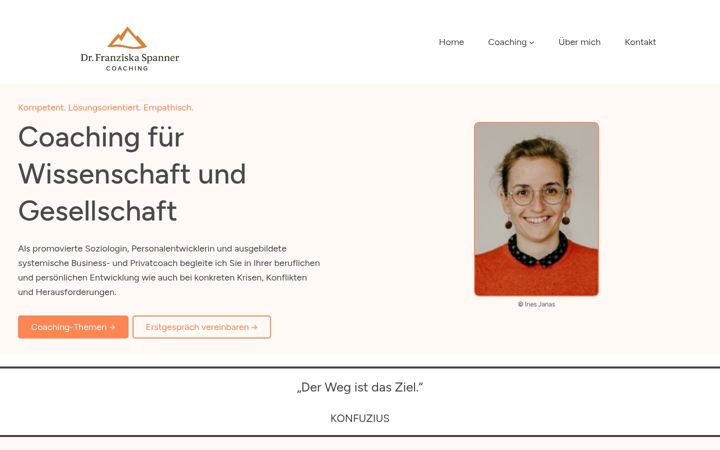 Screenshot von drspanner-coaching.de