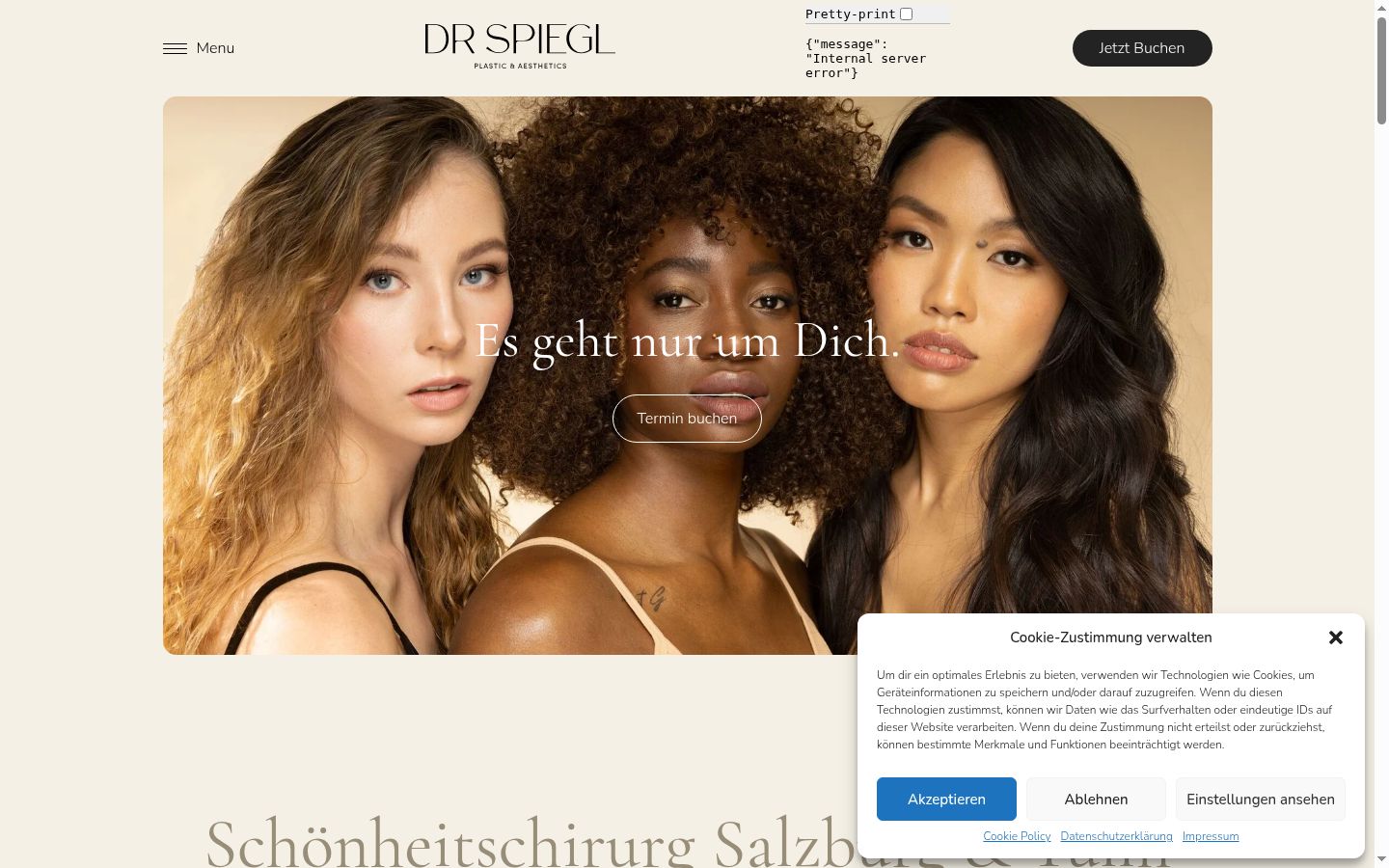 Screenshot van de toestemmingsbanner zoals getoond vóór enige interactie