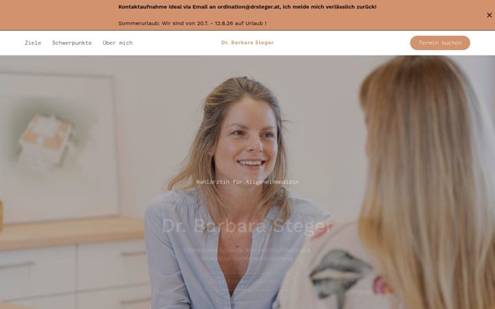 Screenshot von drsteger.at