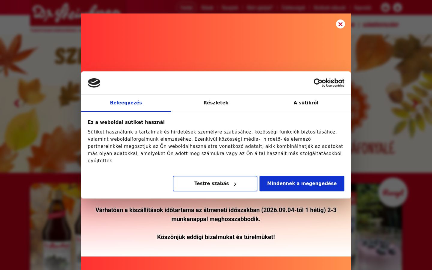 Snímka obrazovky banera súhlasu zobrazeného pred akoukoľvek interakciou