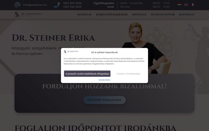 Screenshot of drsteiner.hu