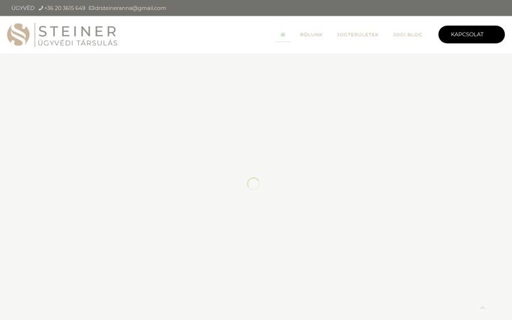 Screenshot of drsteinerugyved.hu