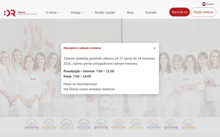 Screenshot of drstimac.com