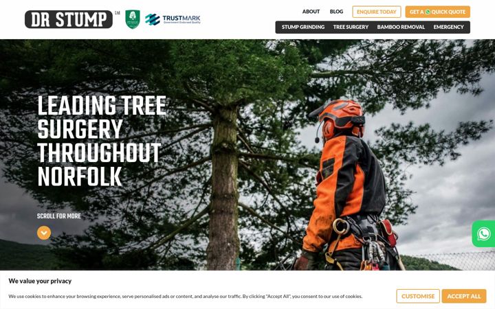 Screenshot di drstump.co.uk