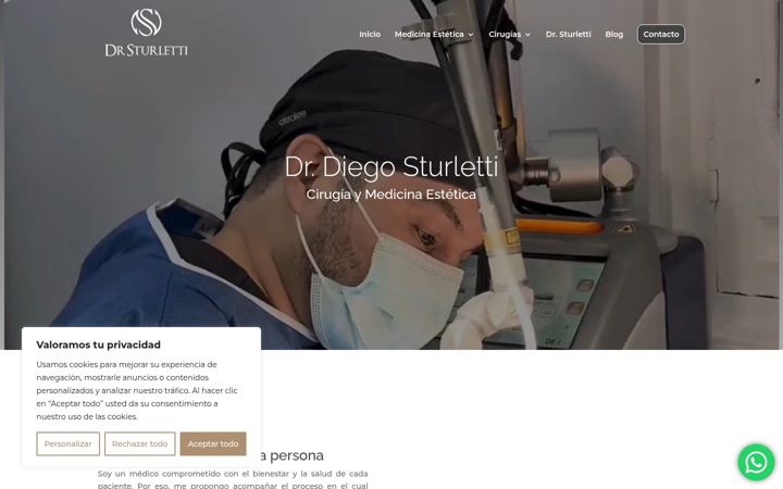 Screenshot of drsturletti.com