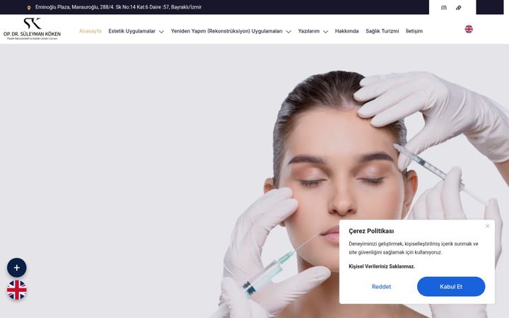 Screenshot of drsuleymankoken.com
