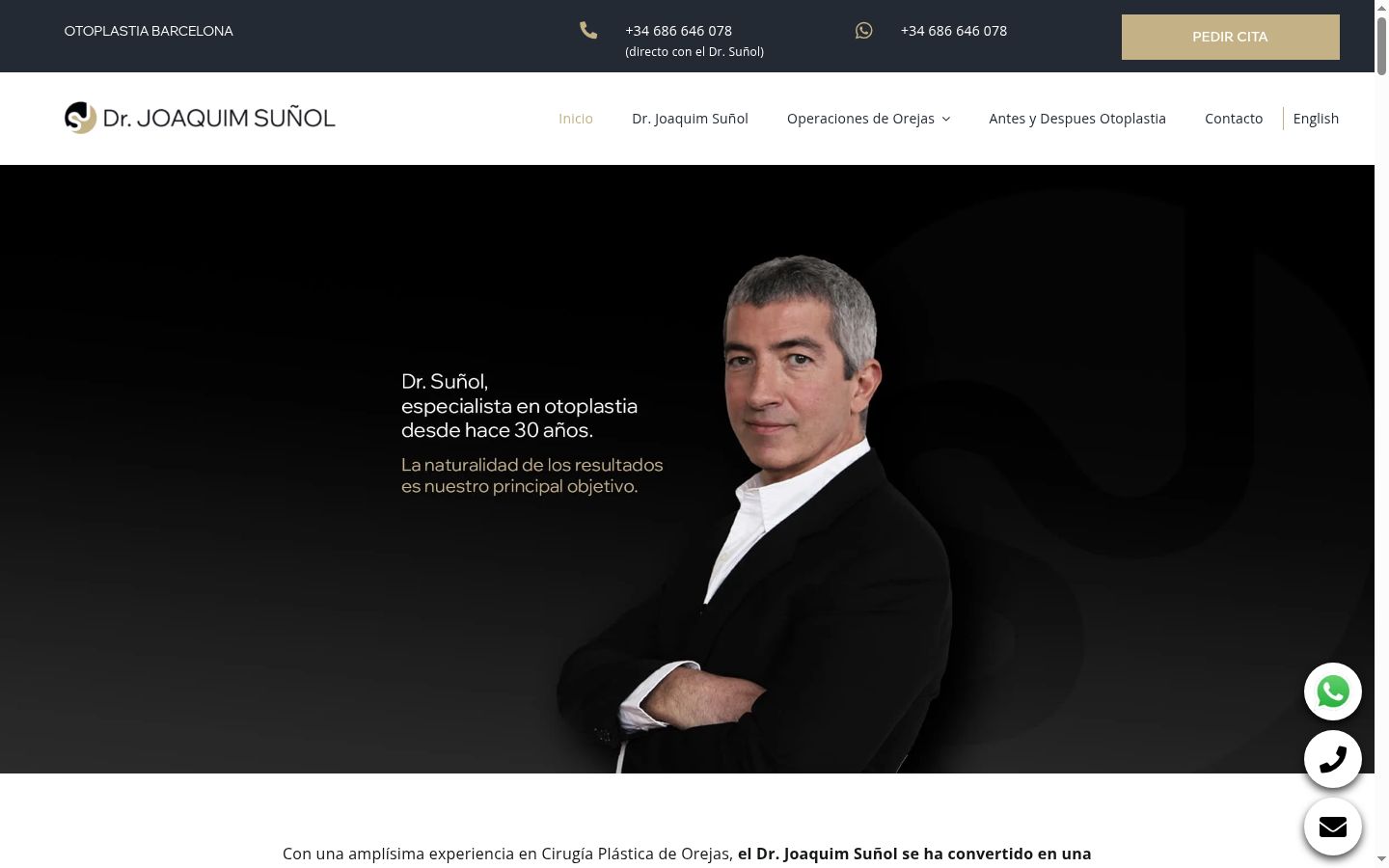 Captura de pantalla del banner de consentimiento mostrado antes de cualquier interacción