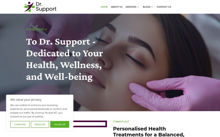 Screenshot di drsupport.co.uk