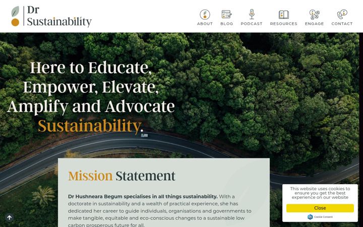 Screenshot di drsustainability.co.uk