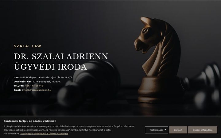 Screenshot of drszalaiadrienn.hu