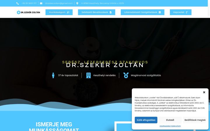 Screenshot of drszekerzoltan.hu