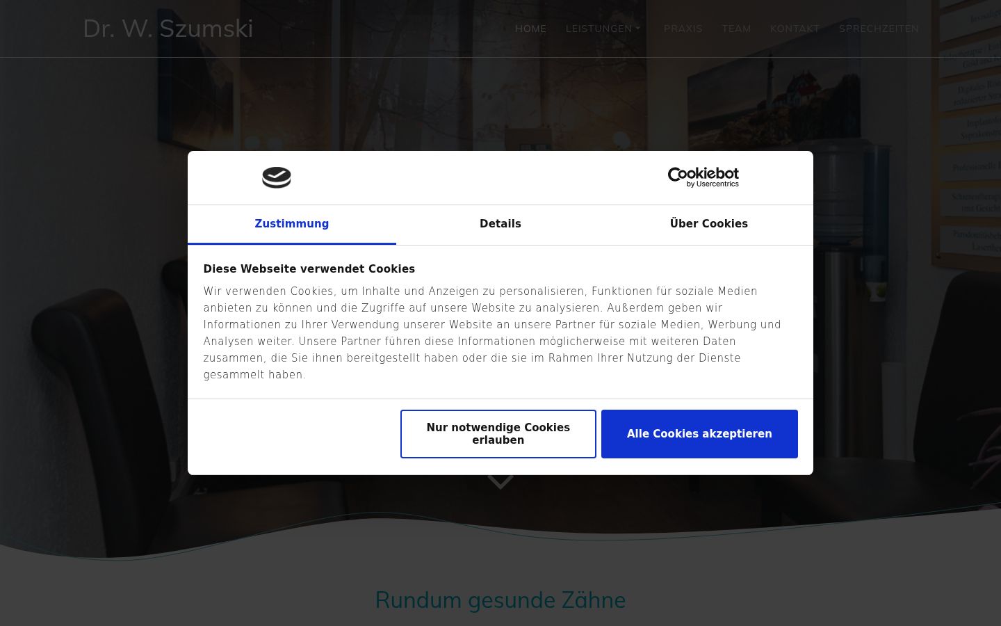 Ekrānuzņēmums ar piekrišanas baneri, kas tika rādīts pirms jebkādas mijiedarbības