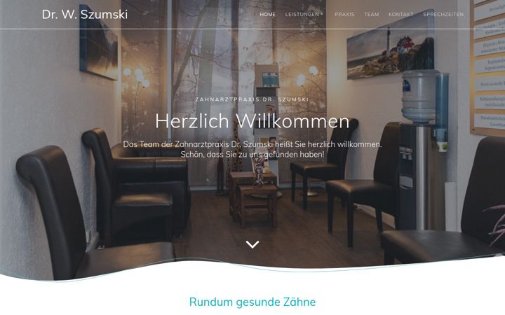 Zrzut ekranu drszumski-zahnarzt.de