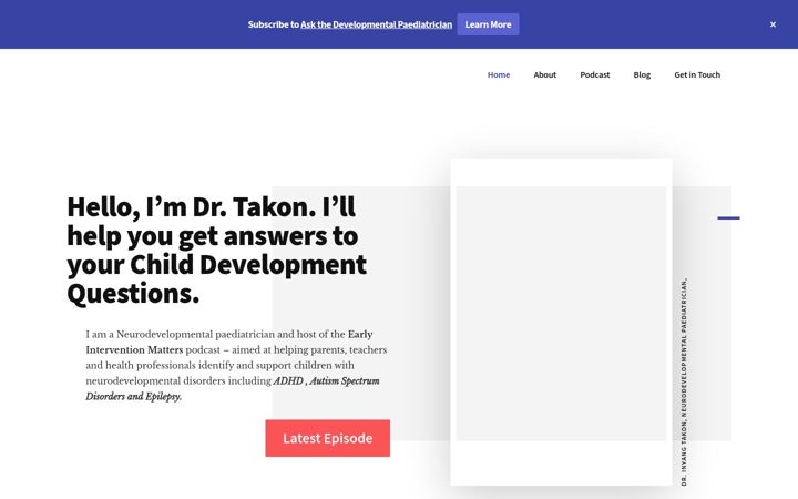 Screenshot of drtakon.com