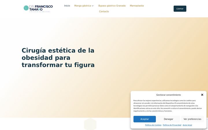 Screenshot of drtamayo-obesidad.com