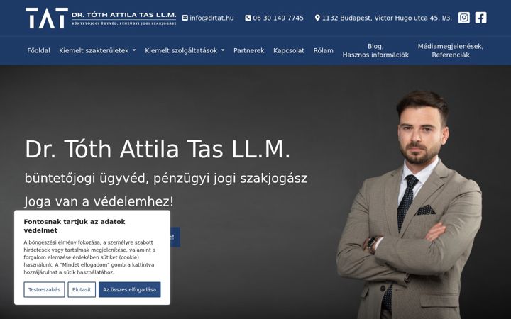 Képernyőkép: drtat.hu