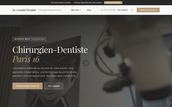 Screenshot of drteasdale.com