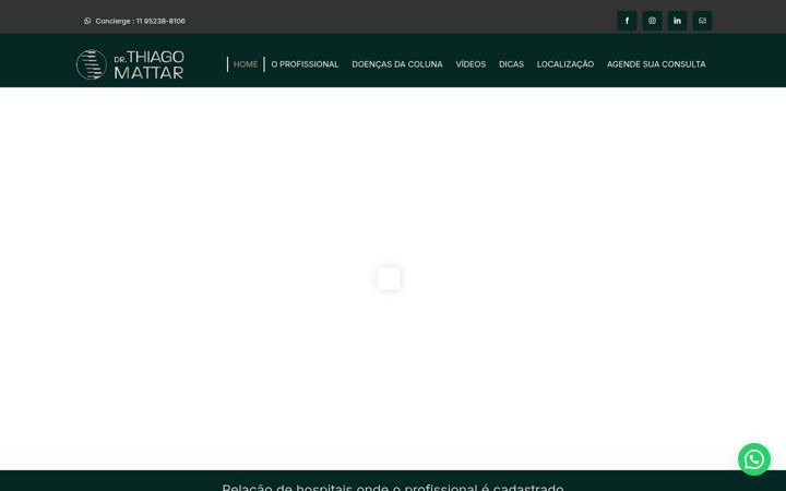 Snímek obrazovky drthiagomattar.com.br